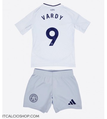 Leicester City Jamie Vardy #9 Terza Maglia Bambino 2024-25 Manica Corta (+ Pantaloni corti)